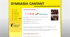Desktop Screenshot of gymnasiacantant.cz